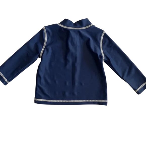 Carter's Long Sleeve Rashguard Navy Blue Expert Swim Captain Club size 6 Months - Picture 2 of 8